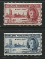 Somaliland 1946 Victory set SG 117-118 MM mint *combined postage*