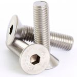 8mm M8 A2 STAINLESS COUNTERSUNK CSK SOCKET SCREW ALLEN KEY BOLTS SCREWS DIN 7991