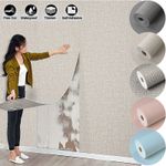 Thermal Insulating Wallpaper Linen Self Adhesive 3mm Thick Lining Wallpaper 30M