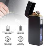 Electric Rechargeable Flameless USB Lighter Windproof For Camping Barbecue Trip