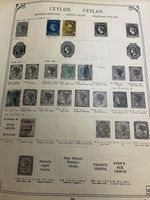Older Ceylon stamp collection from 1915 VD album, expensive values!!