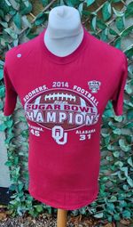 2014 Oklahoma Sooners Sugar Bowl Champions Red T-Shirt | Small USA