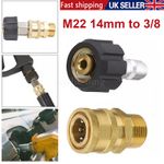 M22-14 to 3/8" Quick Release Connector Hose Adapter Pressure Washer Coupling