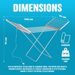 ELECTRIC WINGED HEATED CLOTHES DRYER INDOOR RACK AIRER HOLDER LAUNDRY HEATING