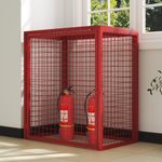 Heavy Duty LPG Gas Cylinder Storage Cage Lockable Safety Mesh Cabinet Sturdy