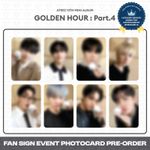 [PreSale] ATEEZ 13th Mini Album Golden Hour Part.4 BeatRoad Fan Sign Photocard