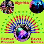 New 5-600 P LED Foam Stick RGB Colourful Glow Stick Flashing Light DJ Rave Party