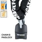 Oxford Hardcore XC13 Heavy Duty Motorcycle Bike Security Chain & Lock Sold Secur