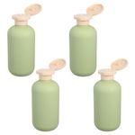 Compact Green Shampoo Dispenser Bottles Refillable Lotion Storage Durable Hdpe