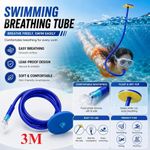 3M Floating Snorkel Long Breathing Tube For Diving Swimming Underwater Breathing