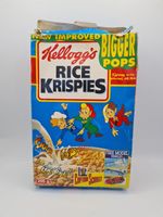 Kellogg's Captain Scarlet Rice Krispies cereal packet box 1990s 90s 295g SW