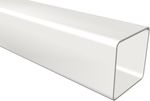 Down Pipe Square 1m Lengths x 2 White, Black Chocolate Brown & Anthracite