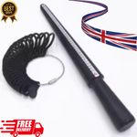 Ring Measurement Tools Sizing Gauges Belt Mandrel Stick Sizer Set Kit UK