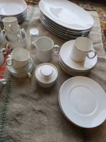 Thomas Vintage German Porcelain Thomas Medaillon Platinum Tableware