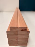 12 Red Grandis Battens 1220mm - Hardwood Garden Bench Slats - (4ft) 2 Seater
