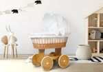 Moses Basket  with removable hood & Quilted Foam Mattress