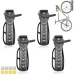 4x Bike Wall Mount Storage Rack Hooks Bicycle Hanger Garage Steel Holder UK