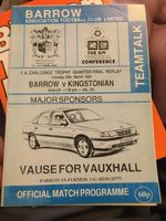 Barrow v Kingstonian 1989/90 FA Trophy QF Replay