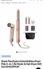 Shark FlexStyle Limited Edition Pearl 4-In-1 Hair Dryer