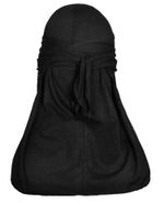 Cotton Durag Soft Lightweight Bandana Long Tail Du-Rag Scarf Headwrap BLACK 