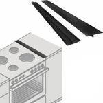 2PCS Silicone Stove Gap Covers, Heat-Resistant Cooker Side Strips, Oven Gap Fill