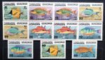 Jordan MNH Sc# 758/768 complete fish set marine life fauna 1974