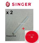 X2 SEWING MACHINE PLASTIC PUSH IN SPOOL COTTON PINS +FELTS FITS SINGER 237 239 +