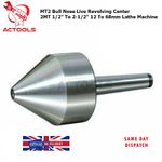 2MT Lathe Machine MT2 Bull Nose Live Revolving Center 1/2" - 2-1/2" (12 to 68mm)
