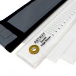 Artway Professional Deckle Edge Ripper Ruler with Protective Case - 50cm