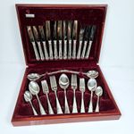 Cooper Ludlam Cutlery Set Canterbury EPNS Silver Plate Boxed Used Canteen Marked