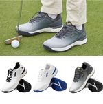 FitVille Men's Golf Shoes Waterproof Outdoor Spiked Trainers Wide Fit Sneakers