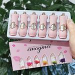6pcSet Flower Jelly Crystal Long Lasting Lips tint Color Change Pink temperature