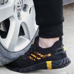 MENS WOMENS LIGHTWEIGHT SAFETY TRAINERS STEEL TOE CAP WORK BOOTS SHOES UK SIZE