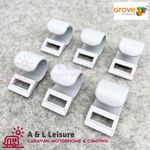 GROVE Inner Tent Hooks / Clips 3/4" -19mm Awning,Tent 6 Per Pack - 109082