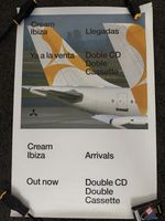 Rare Original Cream Ibiza 1999 Arrival Poster A4 X4 Size DJ