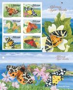 Alderney Stamps: "Alderney Tigermoths" Souvenir Sheet Presentation Pack 2012