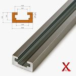 Aluminum Alloy 300 to 1220mm T Track Woodworking T Slot Track Stop Workshop Tool