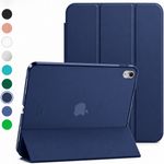Slim Case For iPad Tri-Fold Stand Clear Hard Back Cover Multi Colour