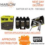 U-POL RAPTOR Tintable Bed Liner Kit 3.8L with Applicator Gun - Tough Coating