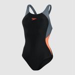 Speedo Women's Swimsuit / Muscleback / Black Grey / RRP £30