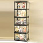 Figure Model Display Box Case Stand for Toy Doll Dustproof Protector Container