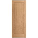Geneva Oak Veneer Cottage Internal Door Unfinished Trimmable 1981x762mm