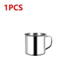 200ml Tea Drinking Metal Travel Coffee Mug Portable Cup Stainless Steel Camping