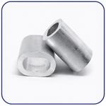 Aluminium Wire Rope Ferrules Cable Crimp Sleeves 1mm 2mm 5mm 6mm 8mm Size