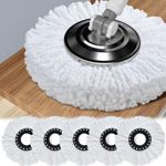 2-10 Spin Mop Heads Refill Replacement 360° Microfiber Cleaner Mopping Head Home