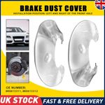 2x Front L+R Brake Disc Dust Cover Back Plate Shield For AUDI A4 B8 A5 A6 C7 A7