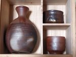 Japanese Sake Set Tokkuri and Ochoko Cups Ceramic Set