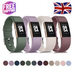 For Fitbit Charge 2 Strap Replacement Silicone Wristband Band Watch Wrist Straps