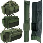NGT FISHING TACKLE BAG WITH ROD HOLDALL FOR CARP FISHING RODS REELS BAIT