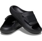 Crocs Mellow Luxe Sport Recovery Slide Clogs Sandals - Black